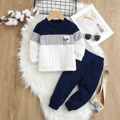 خريف and شتاء كاجوال بدلة for baby أولاد أكمام طويلة jacket and pit pants stylish trend for young children
