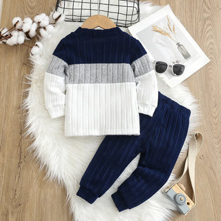 خريف and شتاء كاجوال بدلة for baby أولاد أكمام طويلة jacket and pit pants stylish trend for young children