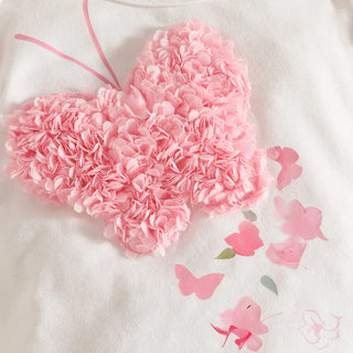 baby بنت 0-1 year old طقم three-dimensional embroidery towel أكمام طويلة baby rompers bow flower trousers 3pcs knitted