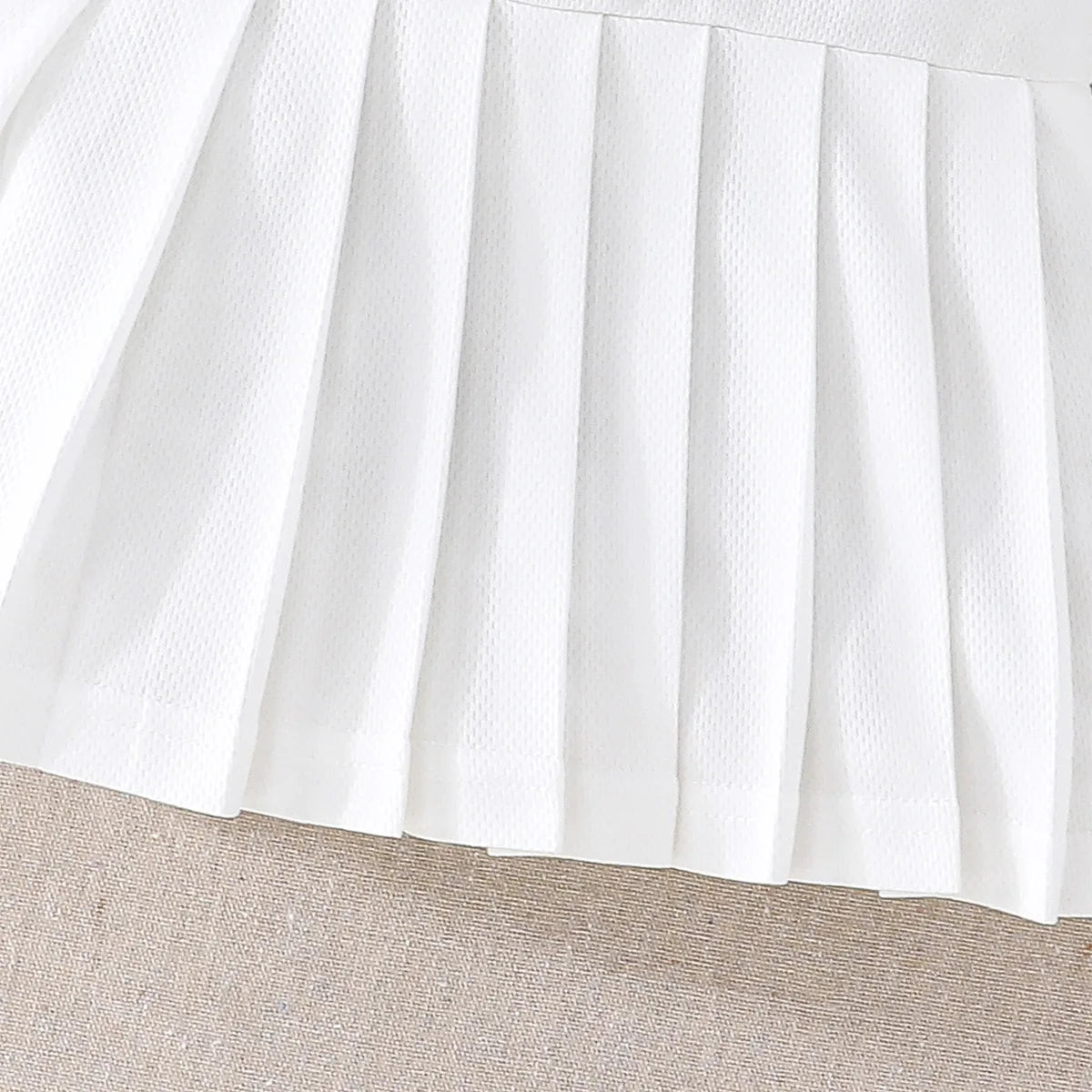 baby بنت's بدون أكمام قصة A جيب white academic فستان with plaid pattern ruffle decorations for صيف parties cute sweet
