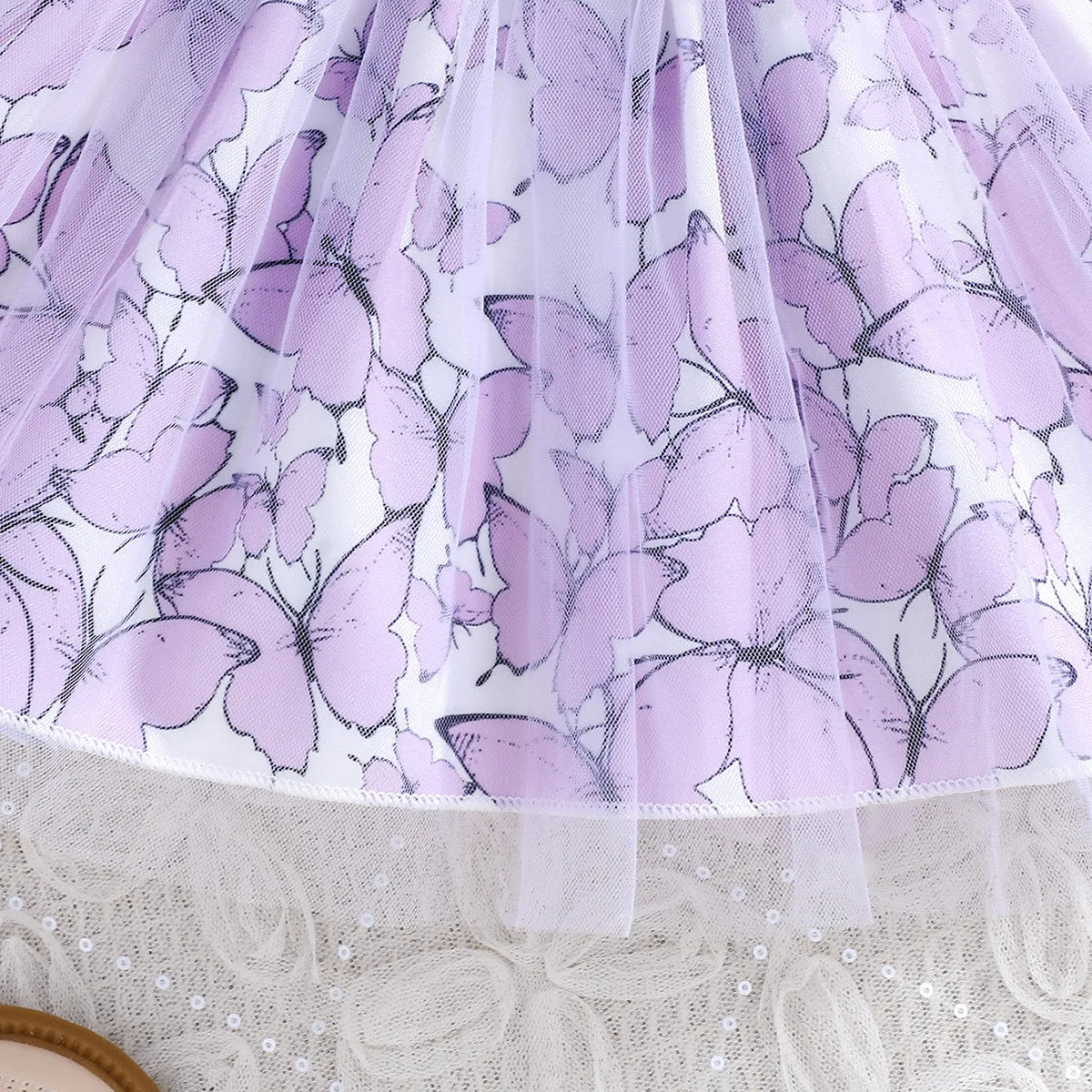 baby بنت's ربيع خريف gentle purple dream wind بدلة solid color coat butterfly floral printed daily boutique جديد 2 pieces