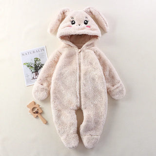 baby home onesie خريف and شتاء baby cute cartoon panda rabbit bear onesie go out plush overalls