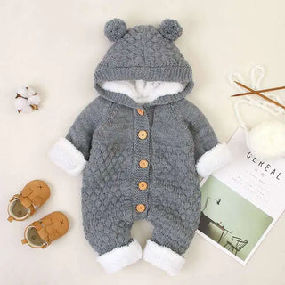 baby knitted قطعة واحدة halo clothes ربيع وخريف newborn clothing men and women baby sweater cute warm crawling clothes