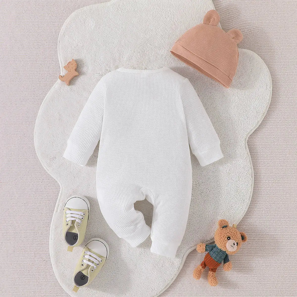 baby ربيع وخريف أكمام طويلة onesie + hat cute baby bear ha climbing climbing clothes children's clothes