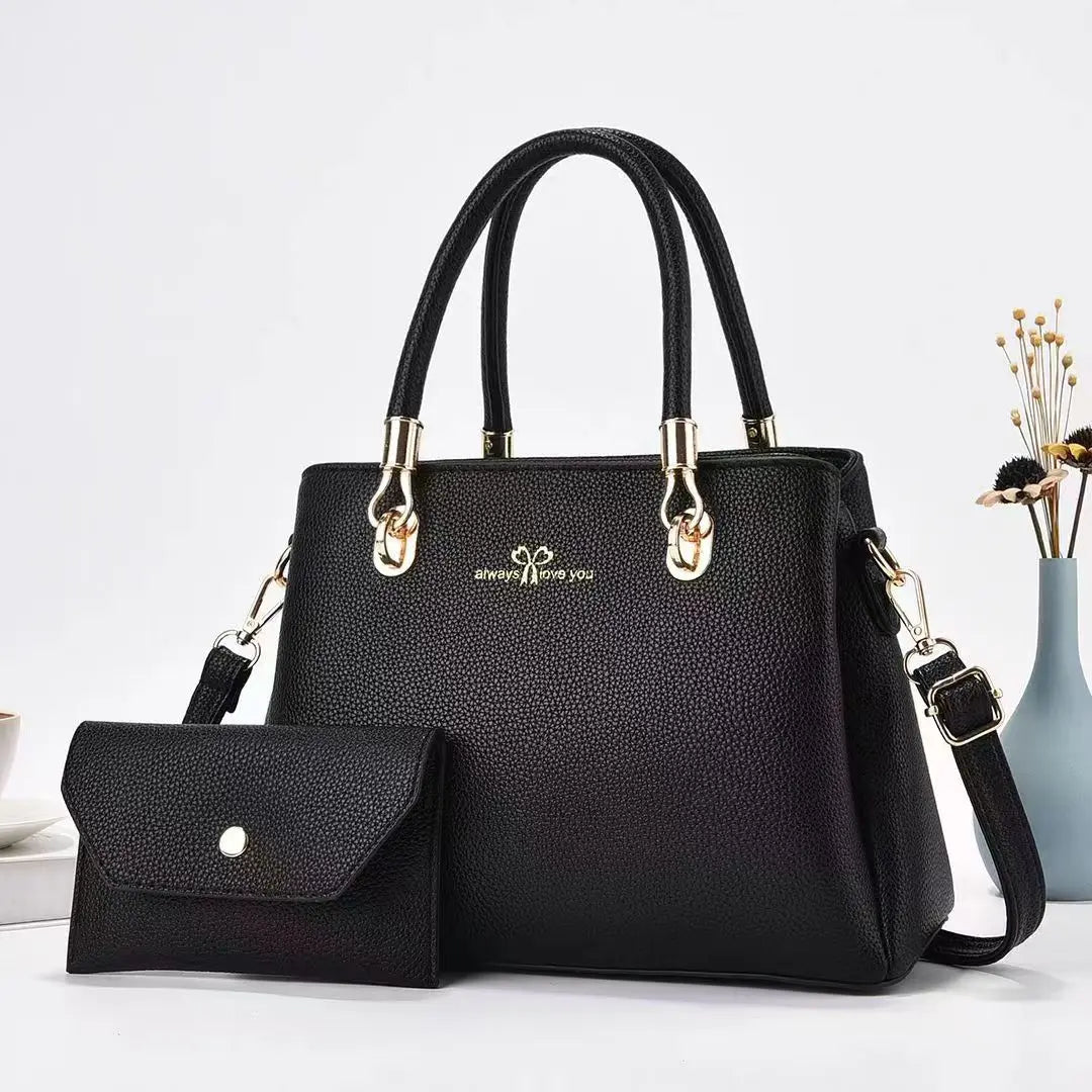 شنطة كروس كاجوال للنساء - Big Capacity Handbag Square Perforated B