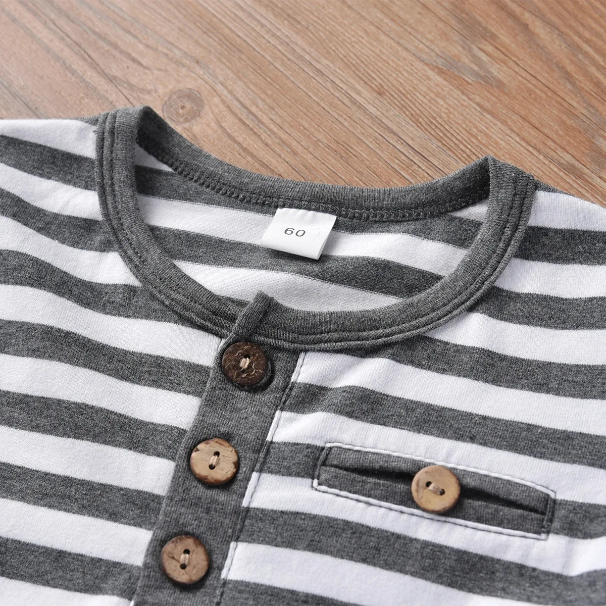 أولاد' جديد أكمام طويلةd round neck open collar striped print simple trendy children's بدلة