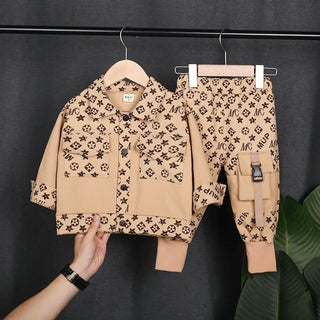 أولاد ربيع suits 2024 جديد korean ستايل workwear stylish handsome baby children ولد ربيع وخريف trendy clothes