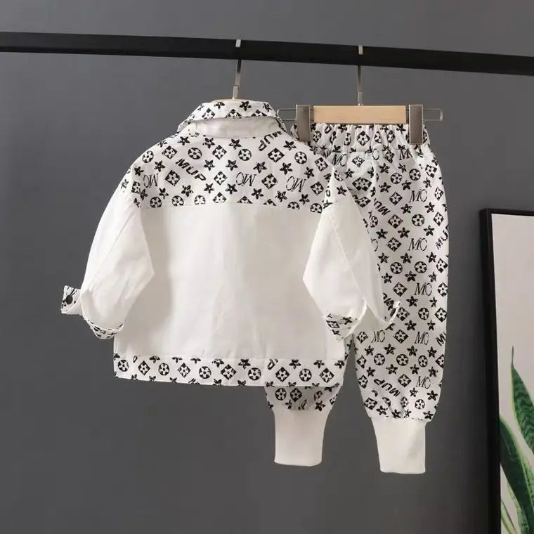 أولاد ربيع suits 2024 جديد korean ستايل workwear stylish handsome baby children ولد ربيع وخريف trendy clothes