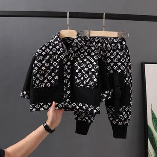أولاد ربيع suits 2024 جديد korean ستايل workwear stylish handsome baby children ولد ربيع وخريف trendy clothes