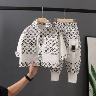 أولاد ربيع suits 2024 جديد korean ستايل workwear stylish handsome baby children ولد ربيع وخريف trendy clothes