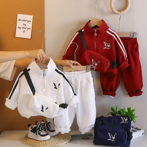 أولاد' ربيع وخريف hoodie طقم موضة 2025 جديد كاجوال baby clothes، baby's ربيع وخريف sports طقم قطعتين