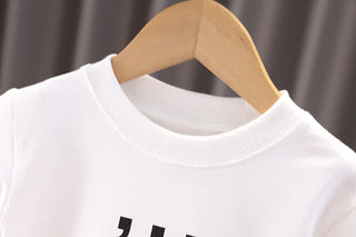 أولاد' ربيع وخريف طقم جديد children's color blocked shirt coat t-shirt pants 3-piece طقم