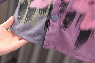 أولاد' ربيع وخريف طقم جديد children's color blocked shirt coat t-shirt pants 3-piece طقم