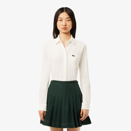 قميص بيكيه قطني بجيب Lacoste