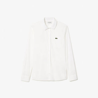 قميص بوبلين بياقة مضلعة Lacoste
