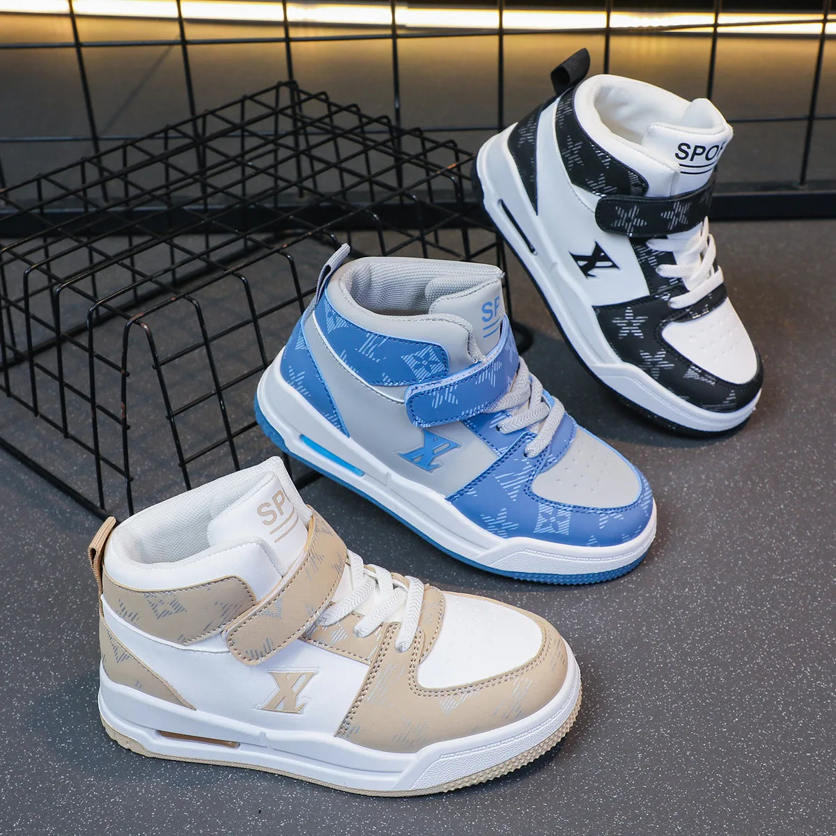 cuhk children's high-توب sneakers breathable basketball shoes for أولاد wear-resistant for all شتاء ربيع صيف خريف
