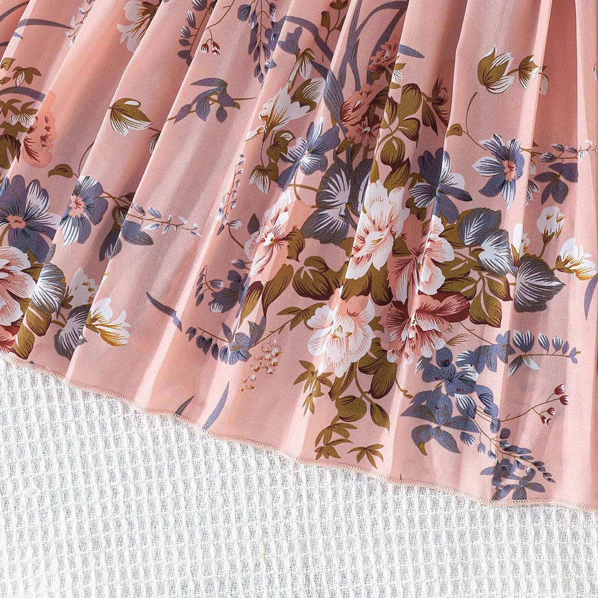 cuhk بنات' صيف بدون أكمام بليسيه فستان fly كم design neck button decoration solid pattern knitted fabric includes belt