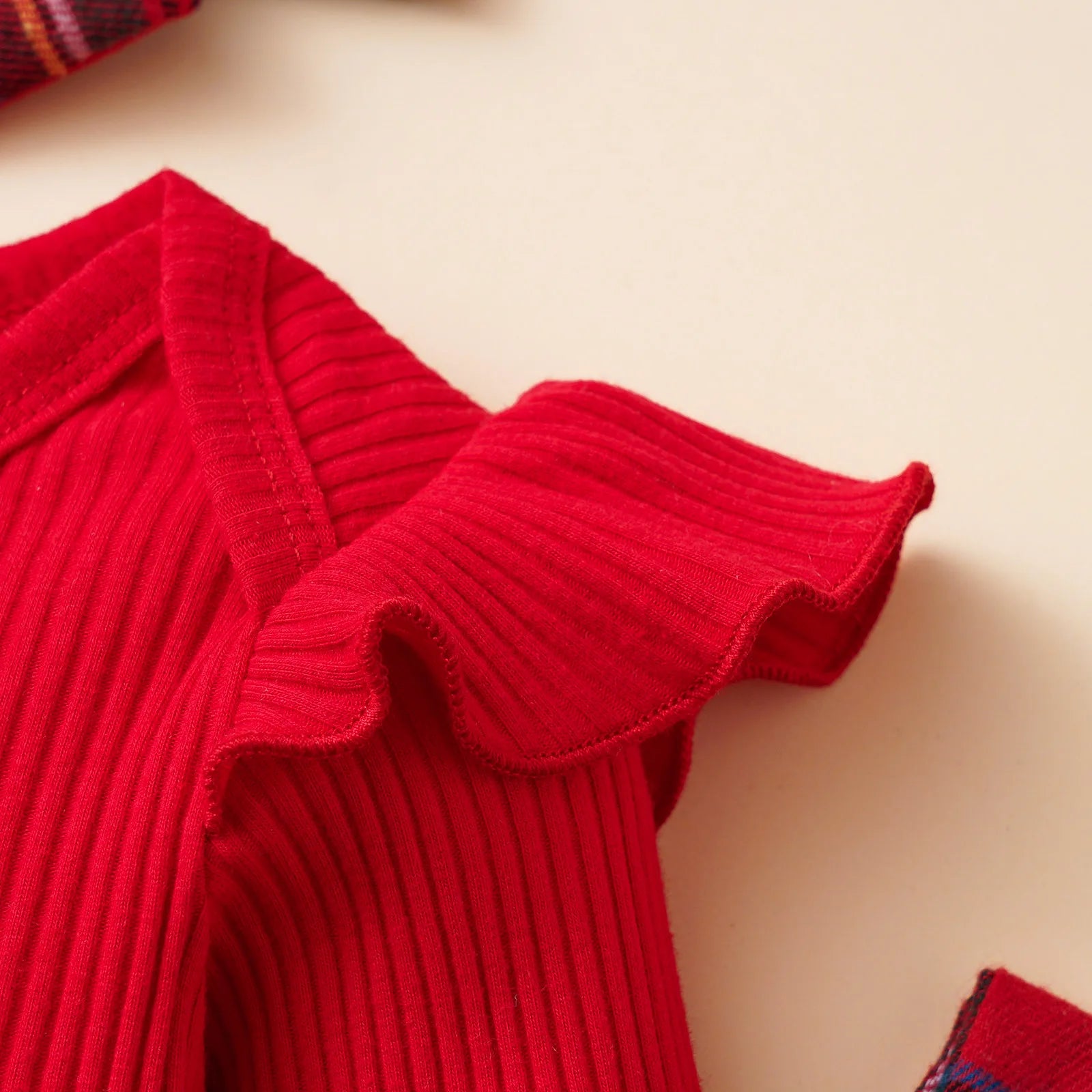 كاجوال baby بنت christmas woolen coat فيست and hair tape طقم gingerbread santa claus fawn فستان cute pattern ستايل
