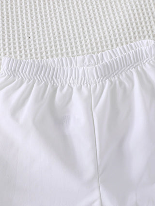 كاجوال صيف طقم قطعتين for أولاد أكمام قصيرة dinosaur embroidered polo shirt and white print shorts