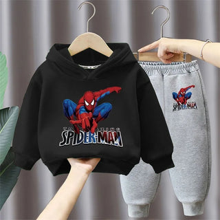 cheap price جديد أولاد' كاجوال outfits two-piece cotton hoodie بدلة with foreign ستايل cartoon printed توب children's sizes