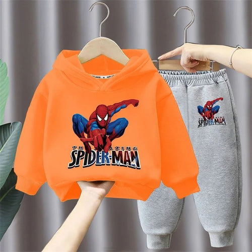 cheap price جديد أولاد' كاجوال outfits two-piece cotton hoodie بدلة with foreign ستايل cartoon printed توب children's sizes