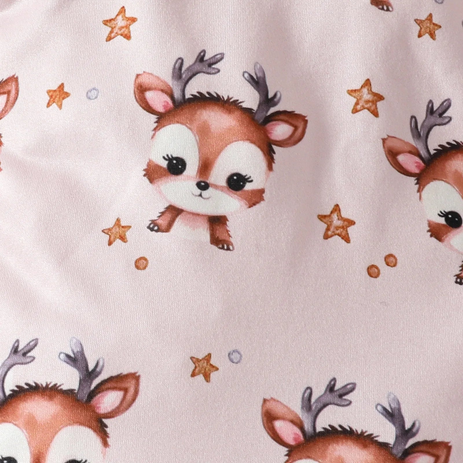 christmas cute fawn baby بنت طويل-sleeved baby rompers with velvet back belt جيب fall شتاء 3pcs بدلة