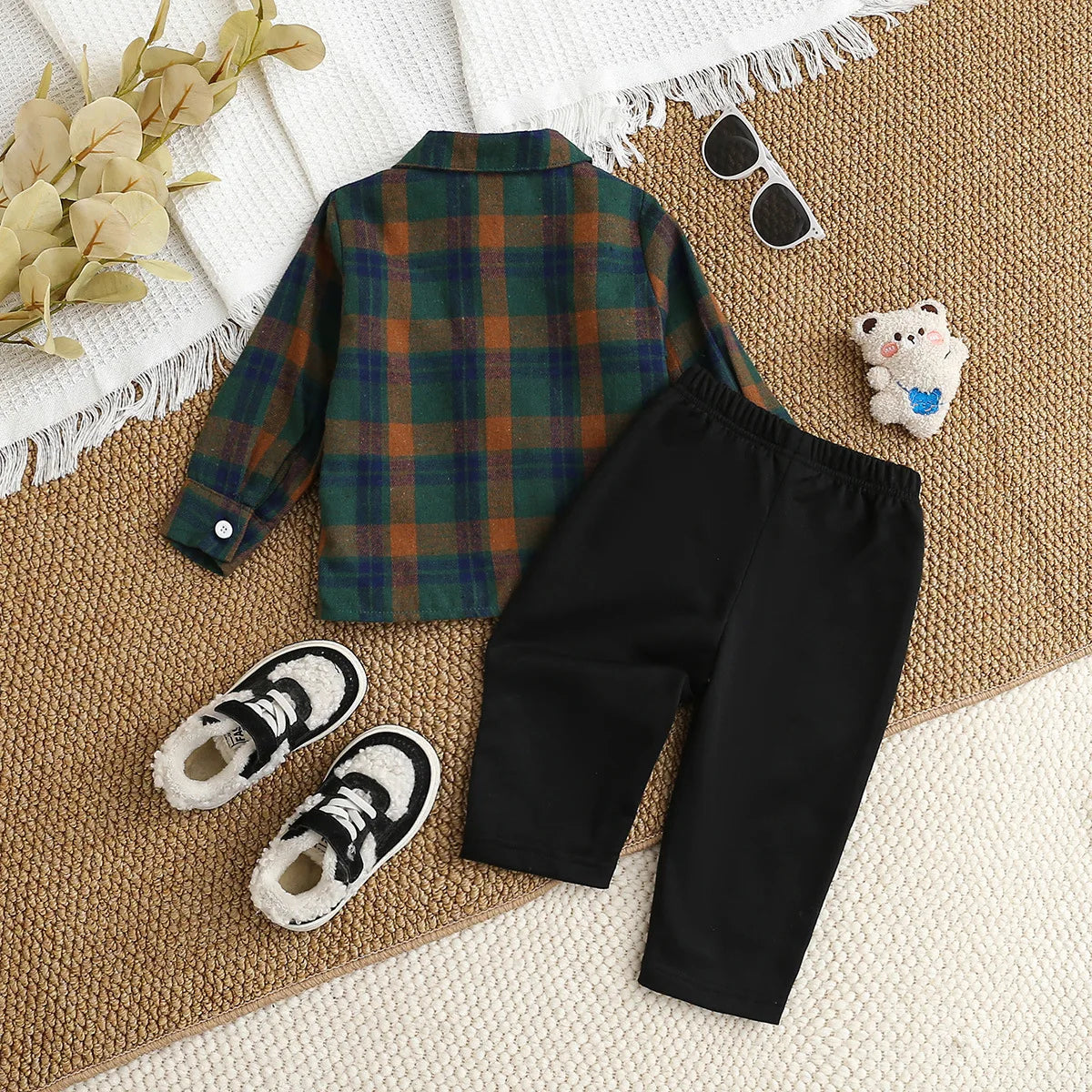 cross-border جديد ربيع & خريف أطفال بدلة أولاد كاجوال طقم قطعتين أكمام طويلة shirt & pants printed pattern for baby children