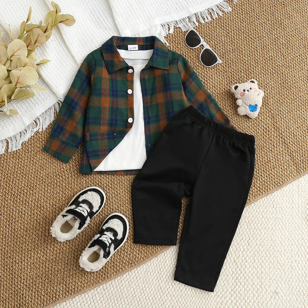 cross-border جديد ربيع & خريف أطفال بدلة أولاد كاجوال طقم قطعتين أكمام طويلة shirt & pants printed pattern for baby children
