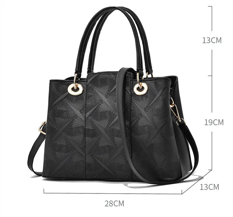 شنطة جلد عصرية للنساء - Designer High Quality Ladies Shoulder Ba