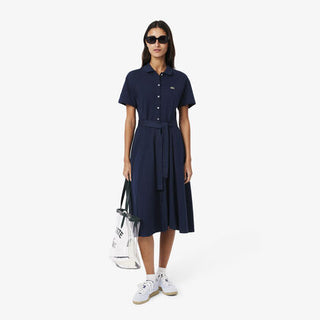 فستان بولو بيكيه واسع Lacoste