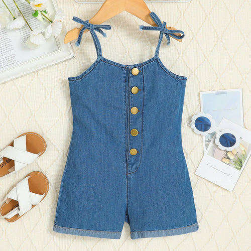 european american صيف جديد بنات كاجوال children's condole دينم conjoined shorts cotton fabric korean embroidery ruffles