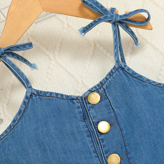 european american صيف جديد بنات كاجوال children's condole دينم conjoined shorts cotton fabric korean embroidery ruffles