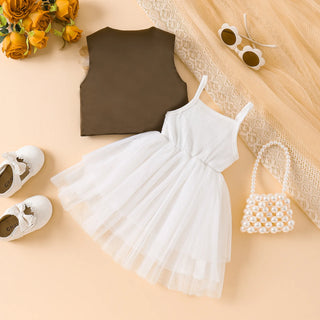 explosions صيف baby three-dimensional flower بدلة coat تل فستان custom logo cute ستايل age group for toddlers ruffle