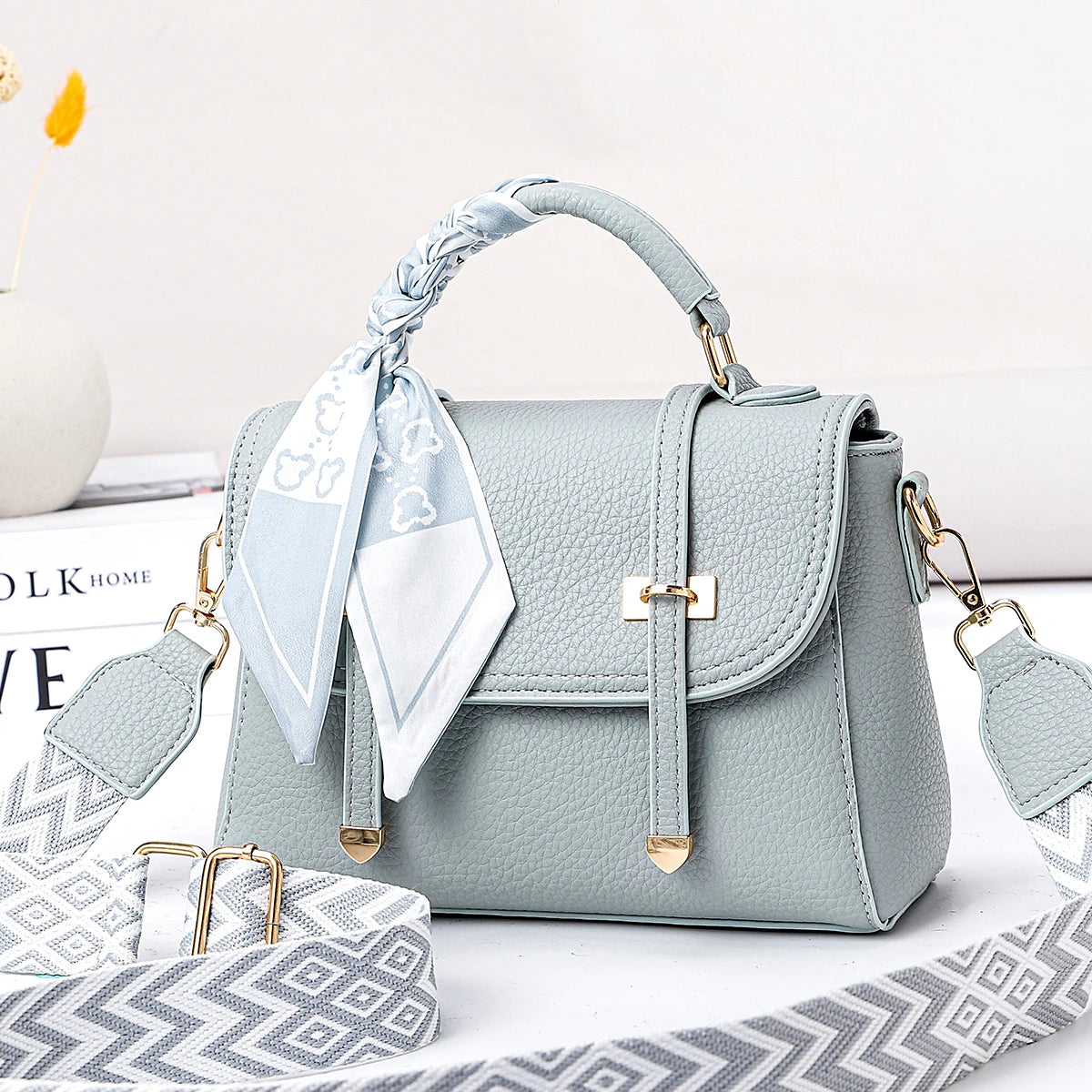 شنطة كروس فاخرة للنساء - Fashion Small Women Mini Shoulder Messen