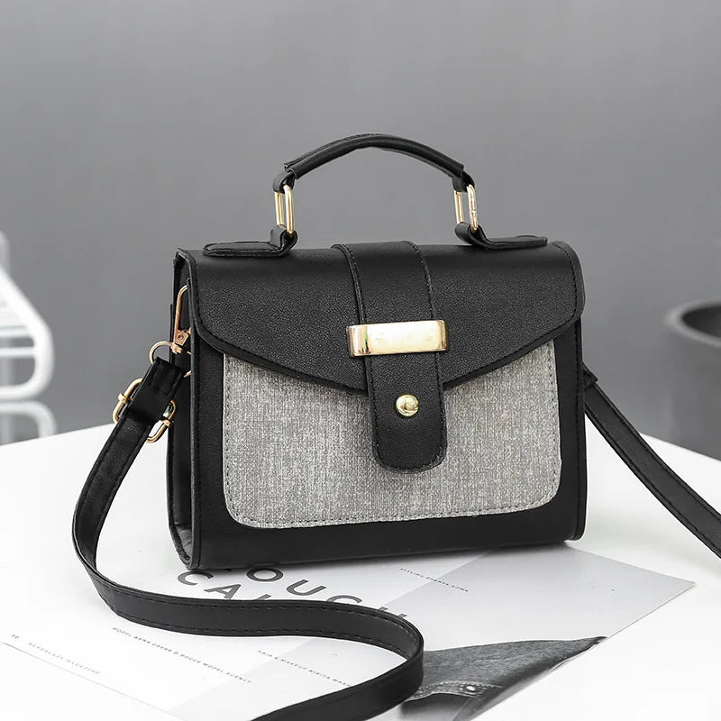 شنطة سهرة شيك للنساء - Fashion Women's Pu Leather Shoulder Hand