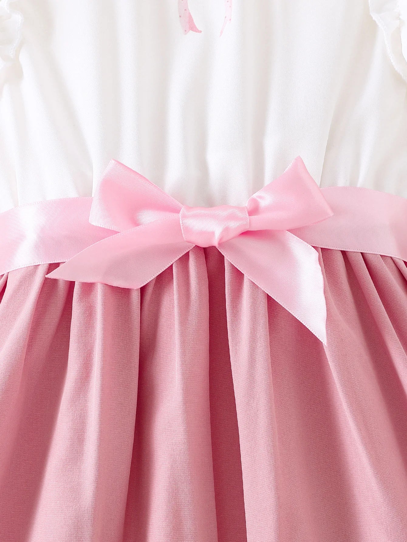 بنت's صيف بدون أكمام قصة A فستان with same color belt forest sweet and cute أميرة فستان
