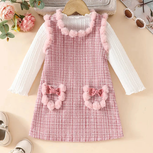 بنات فستان شتاء thickened ستايل غربي ستايل children فيست جيب بدلة بنات خريف and شتاء coat جيب