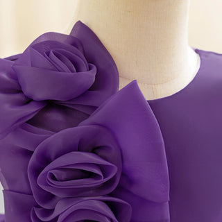 بنات' solid pattern pengpeng yarn أميرة فستان صيف wedding and party فستان for little babies and أطفال