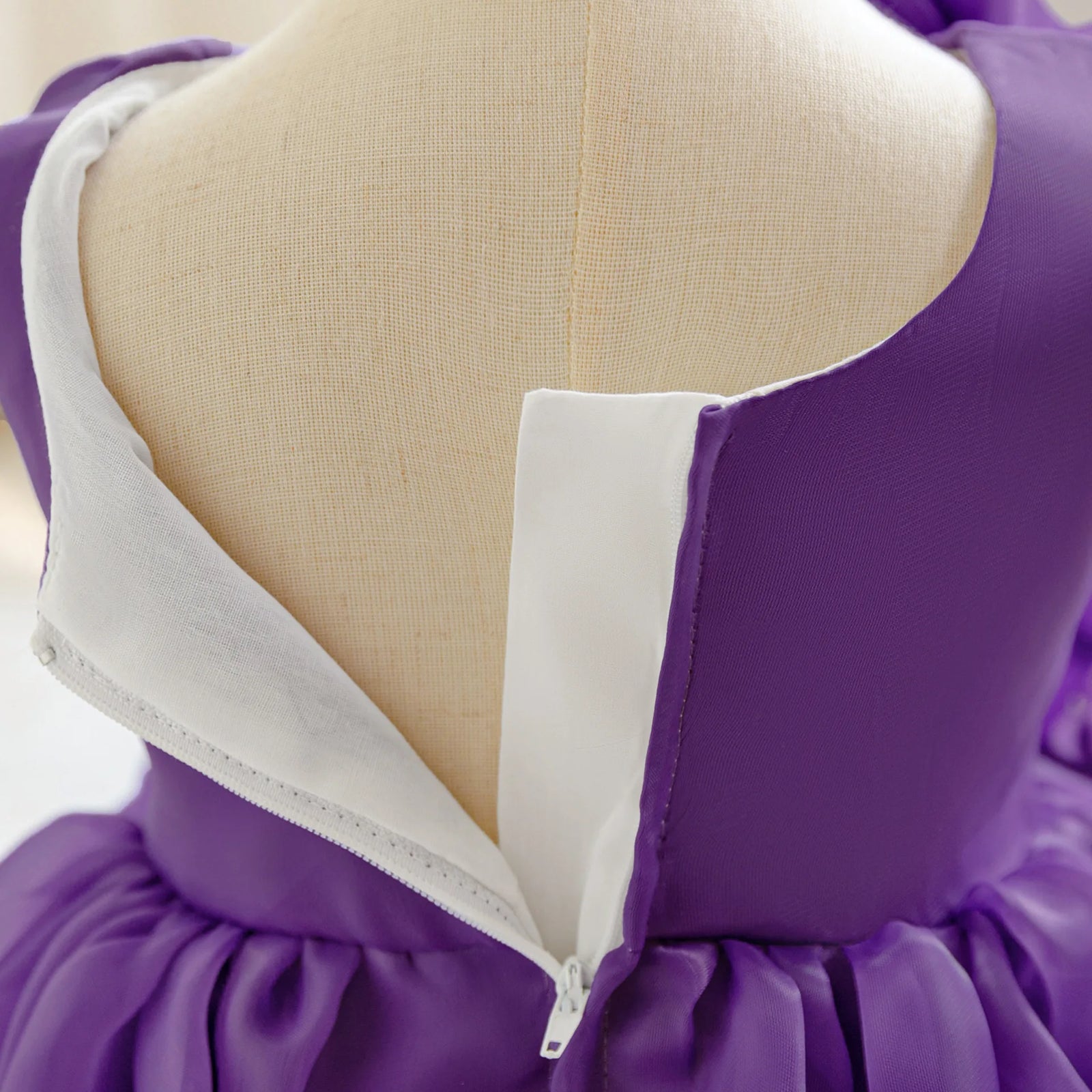 بنات' solid pattern pengpeng yarn أميرة فستان صيف wedding and party فستان for little babies and أطفال