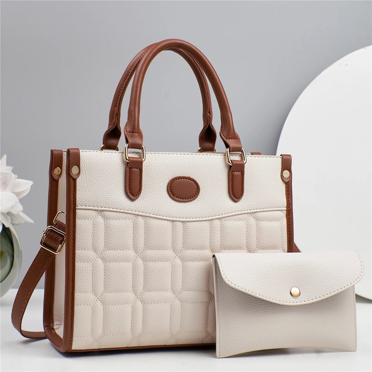 شنطة جلد ترند للنساء - 2025 Bags Set New Designer Purses High Q
