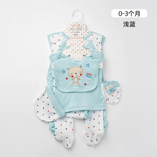100% cotton unisex bodysuit gift 8pcs طقم baby infants clothing romper boutique newborn baby babi clothes sets 0-3 months