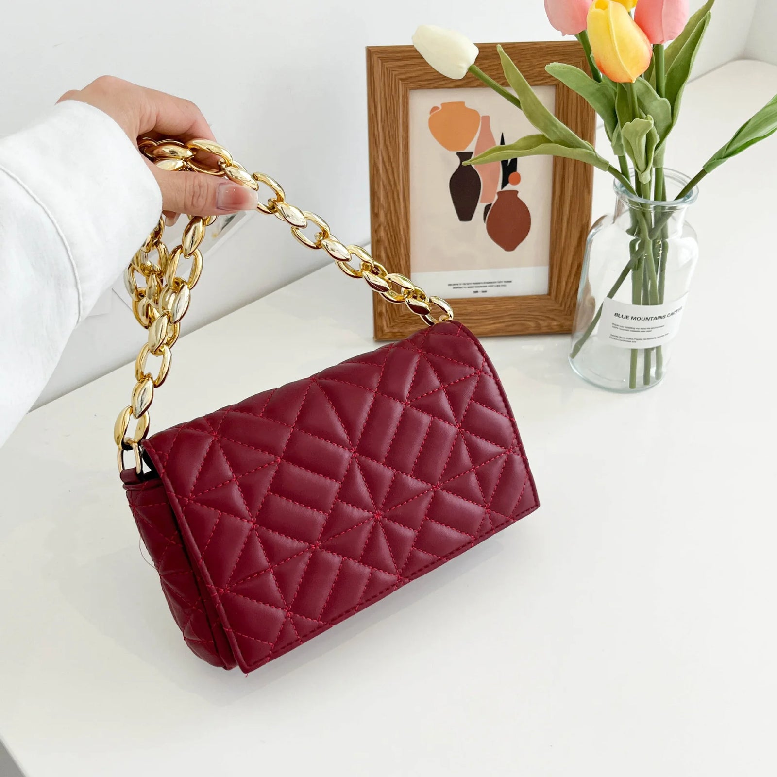 شنطة كتف موضة 2025 للنساء - 2023 Wholesale Pu Leather Shoulder Bags