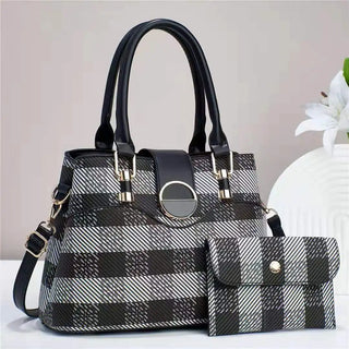 شنطة جلد كلاسيك للنساء - Custom logo PU Leather Bags Women Handba