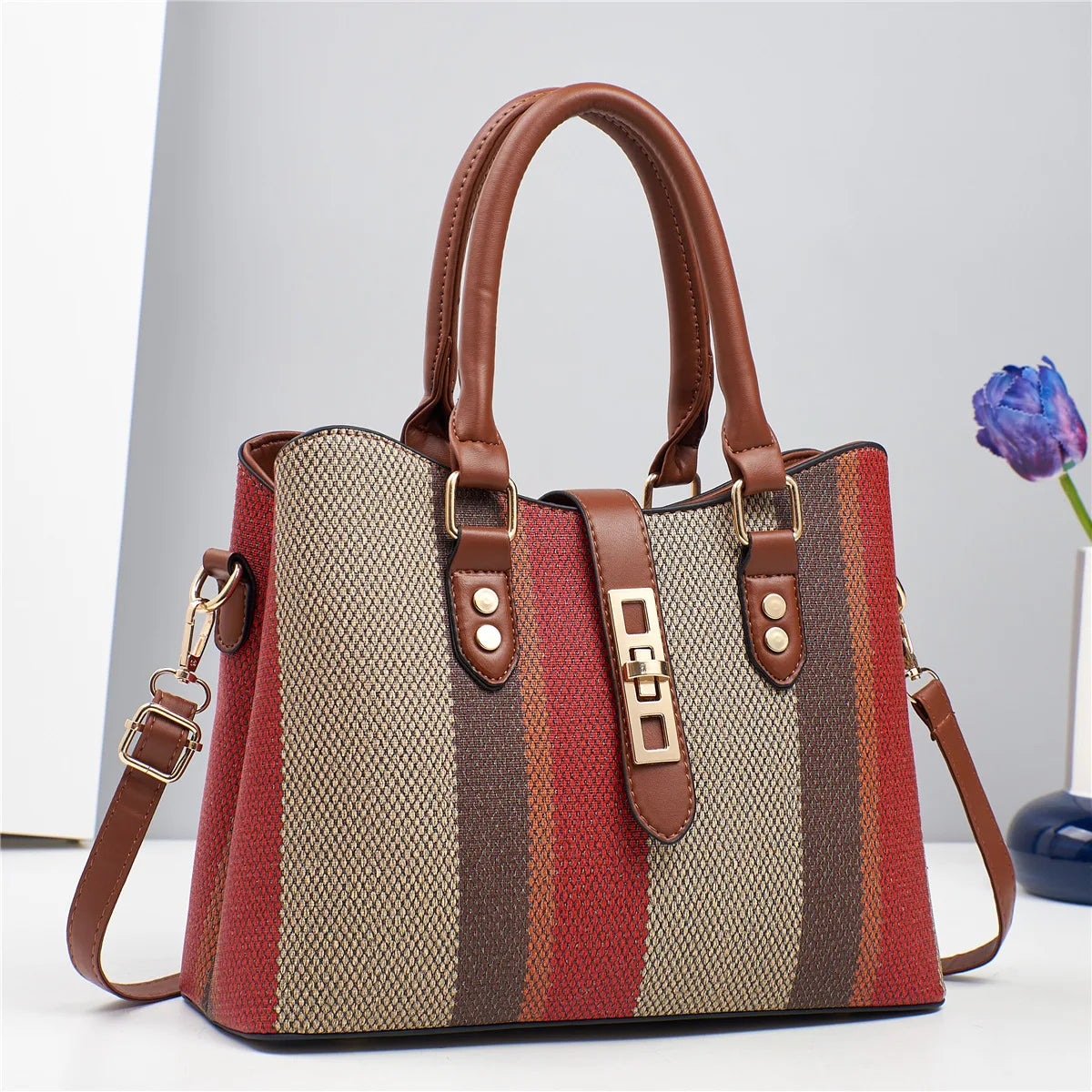 شنطة يد عصرية للنساء - 2025 Women Handbags PU Leather Women Han