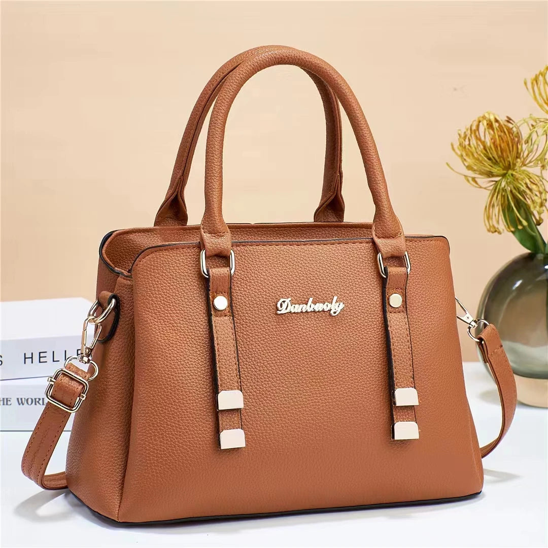 شنطة جلد كاجوال للنساء - High Quality Pu Leather Bag Custom Hand