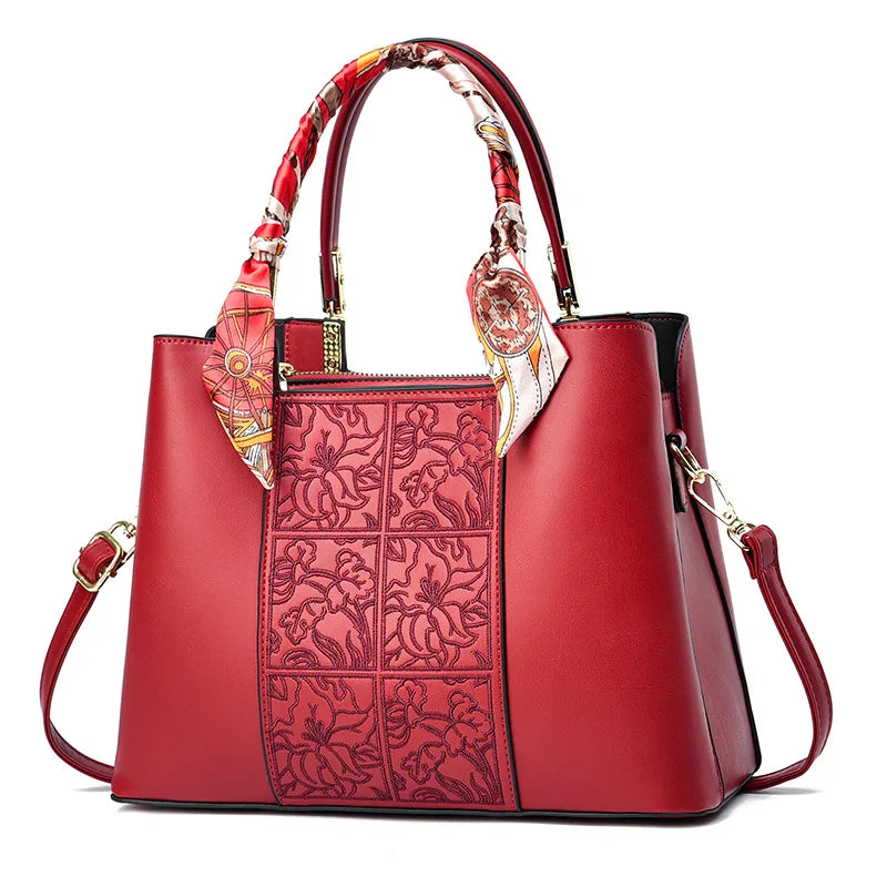 شنطة جلد عملية للنساء - 2025 Latest Fashion Women Hand Bags PU L