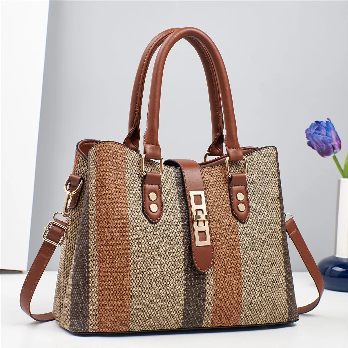 شنطة يد عصرية للنساء - 2025 Women Handbags PU Leather Women Han