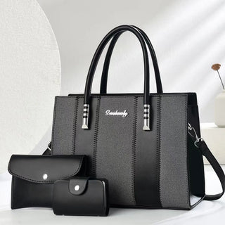 شنطة كروس عملية للنساء - 2025 Wholesale PU Leather 3 Pieces Bags