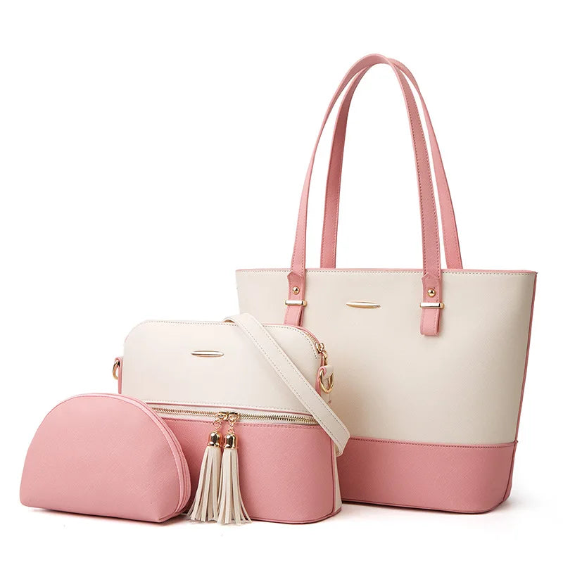 شنطة نسائية ترند للنساء - 2024 Atmospheric Set Bags Color Collisio