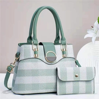 شنطة جلد كلاسيك للنساء - Custom logo PU Leather Bags Women Handba